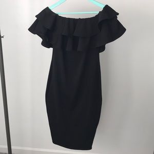 Black maternity dress